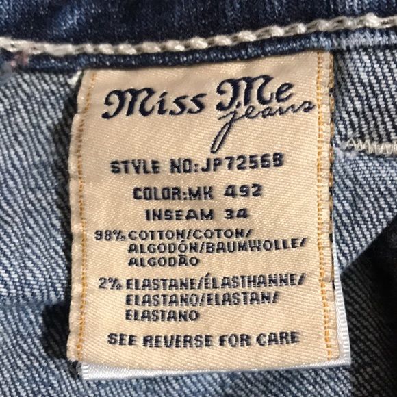 MISS ME Signature Boot Jeans size 27 - Picture 11 of 12